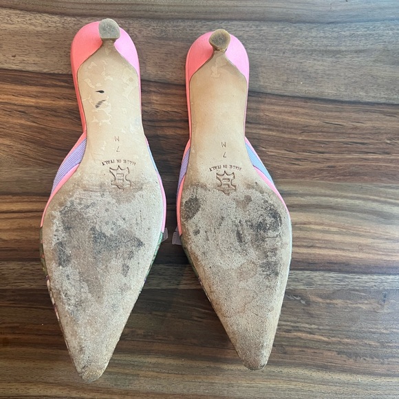 Pink bow Isaac kitten heal pump slides- shoes - Picture 4 of 4